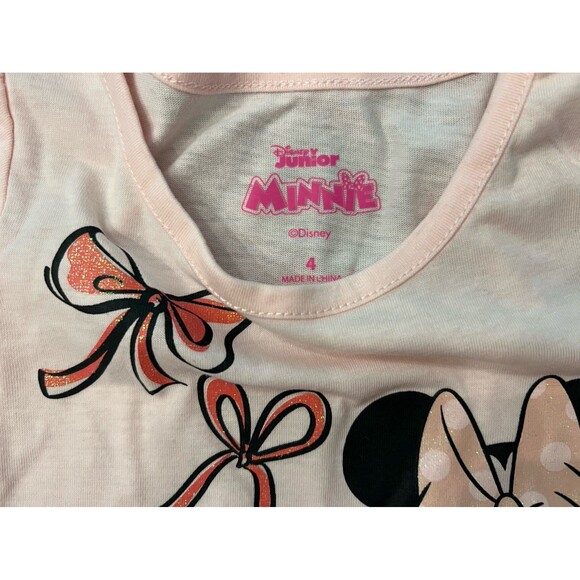 NWT Disney Minnie T-Shirt / Size 4T / Pink & Bows - Picture 3 of 3